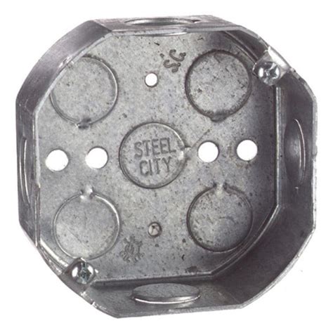 octogon ceiling junction box|old work shallow octagon box.